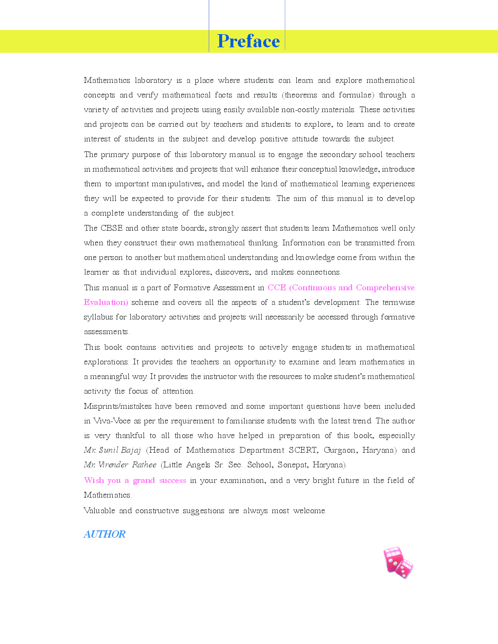 Comprehensive Activities Mathematics and Project Class 10th New 2013 - Page 5