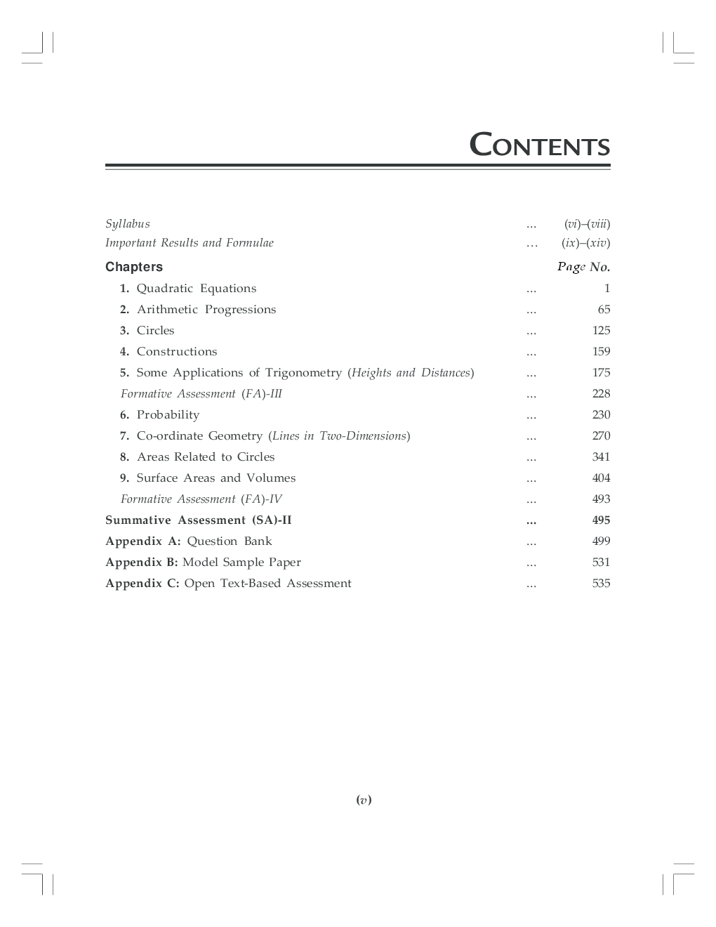 Comprehensive Mathematics Vol.I Class 10th New 2014 - Page 5