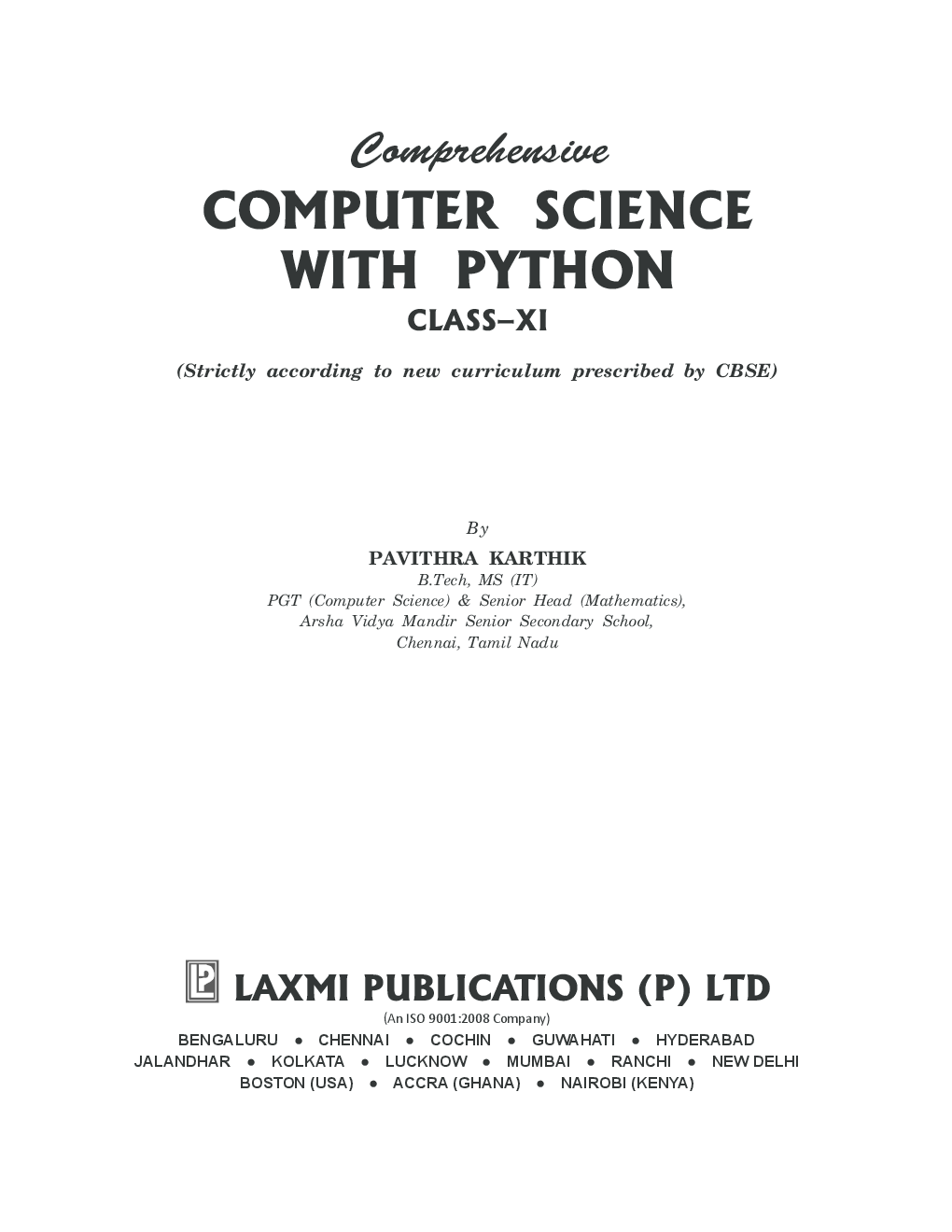 Computer Science with Python Class 11th New 2014 - Page 3