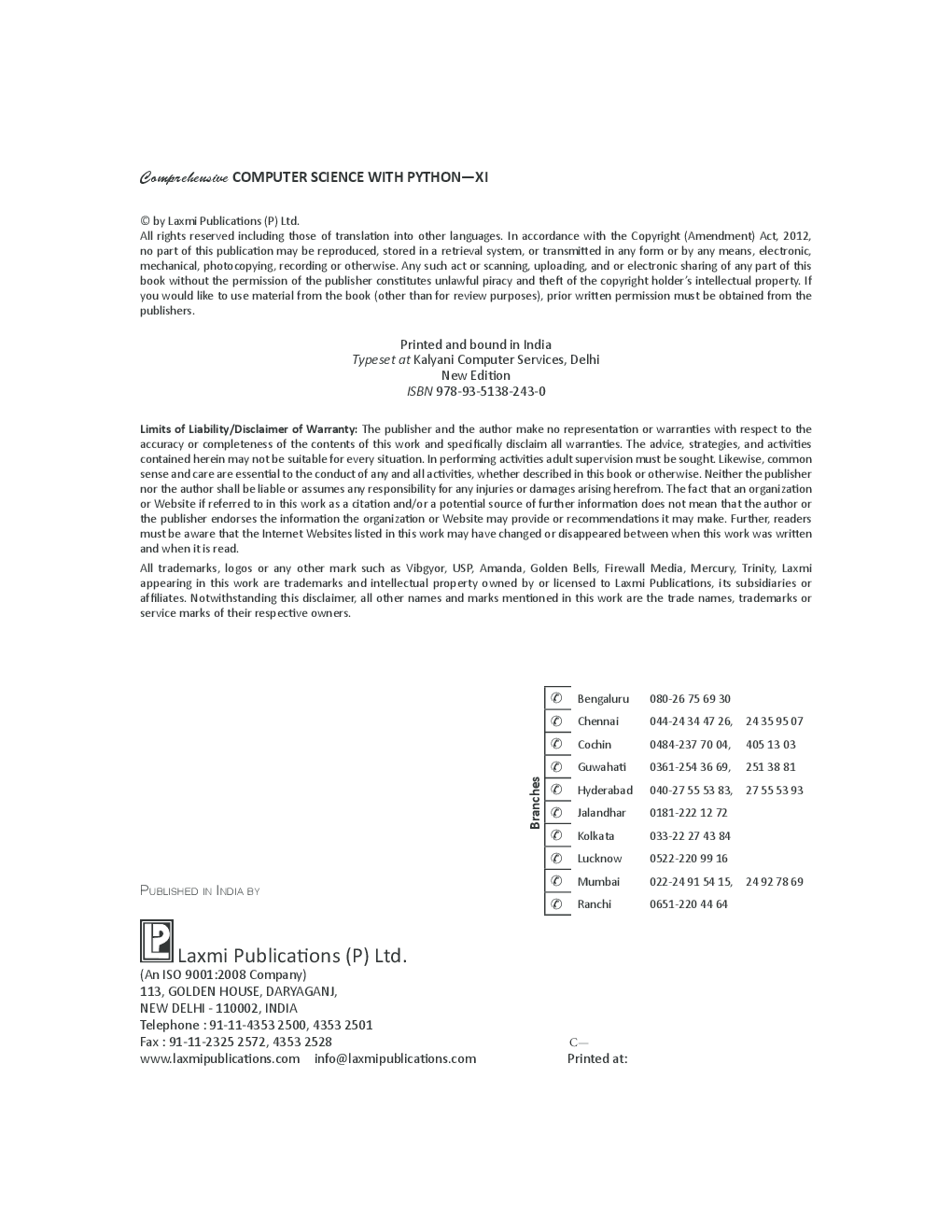 Computer Science with Python Class 11th New 2014 - Page 4