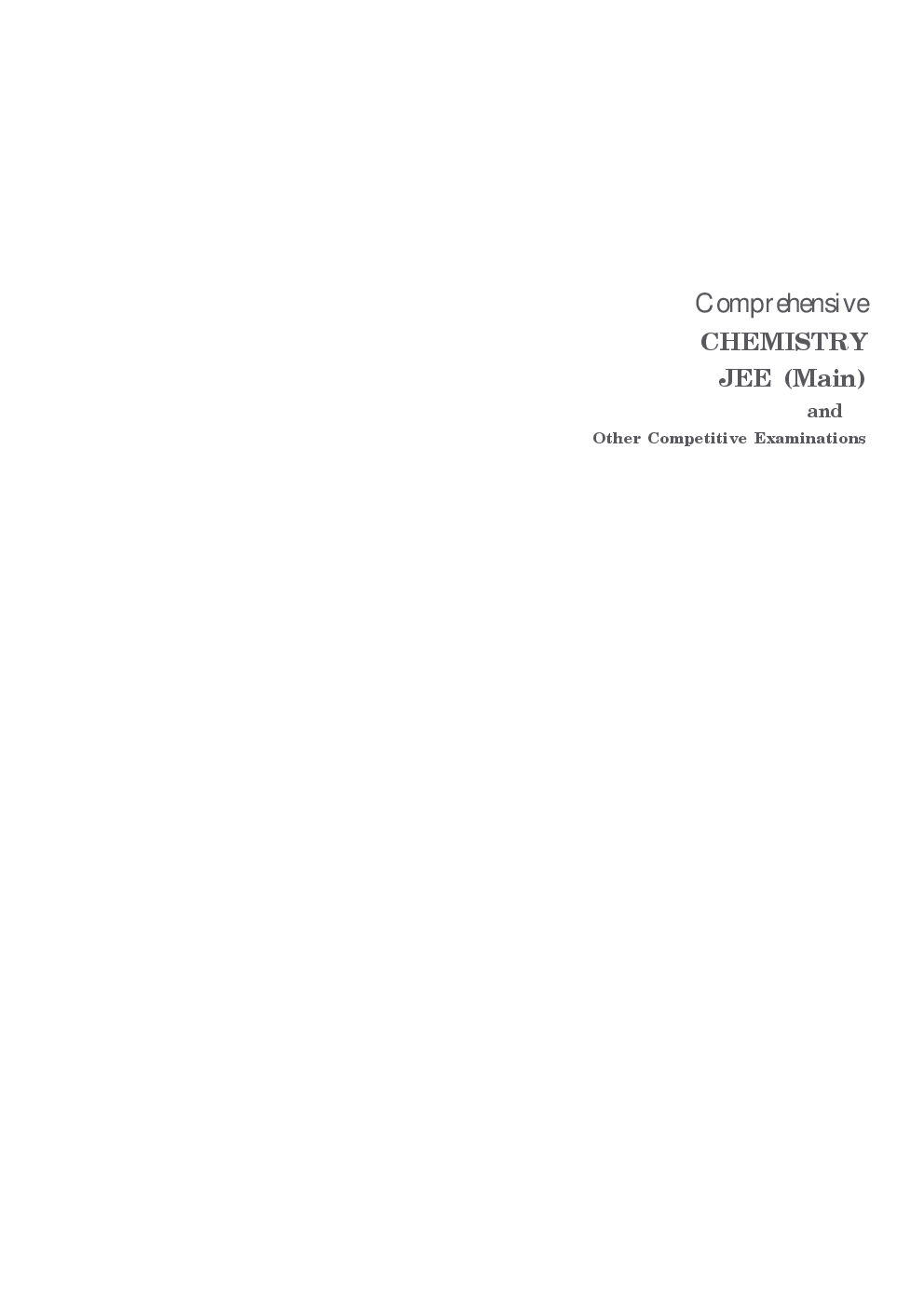 Comprehensive Chemistry JEE (Main) and Other Competitive Examinations - Page 2
