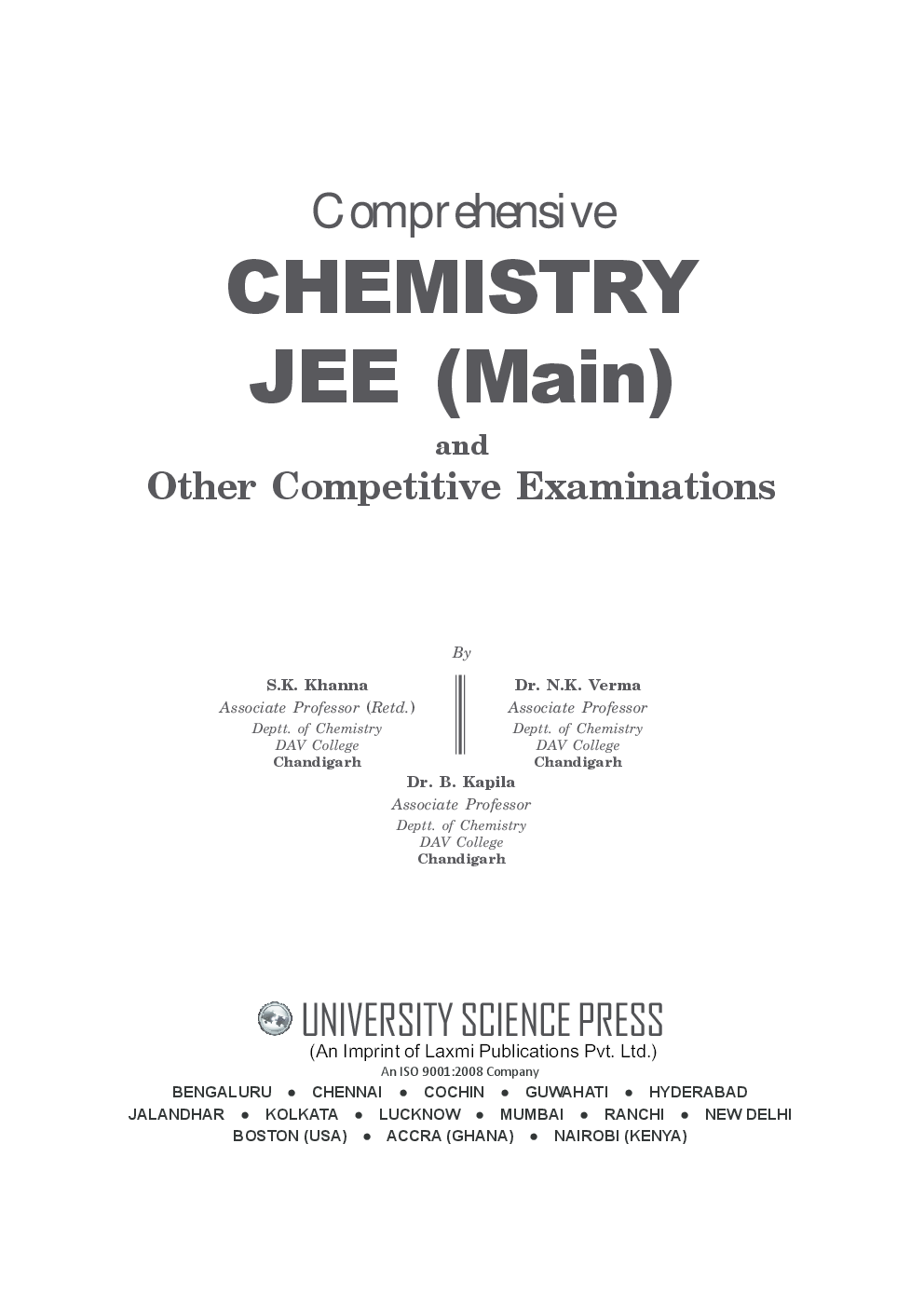 Comprehensive Chemistry JEE (Main) and Other Competitive Examinations - Page 3