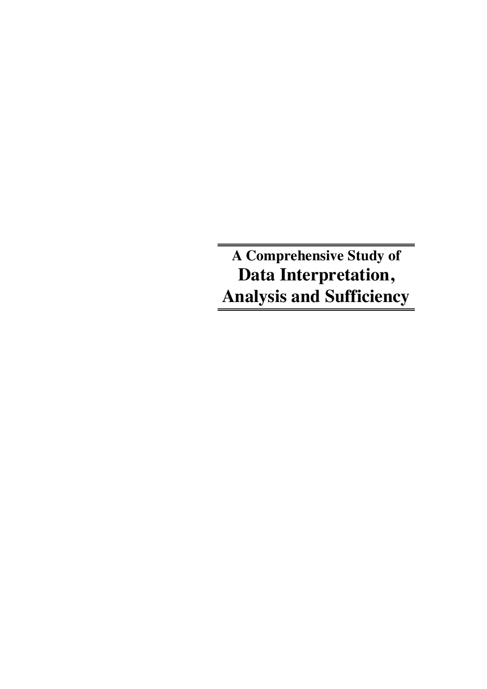 A Comprehensive Study of Data Interpretation Analysis and Sufficiency - Page 5
