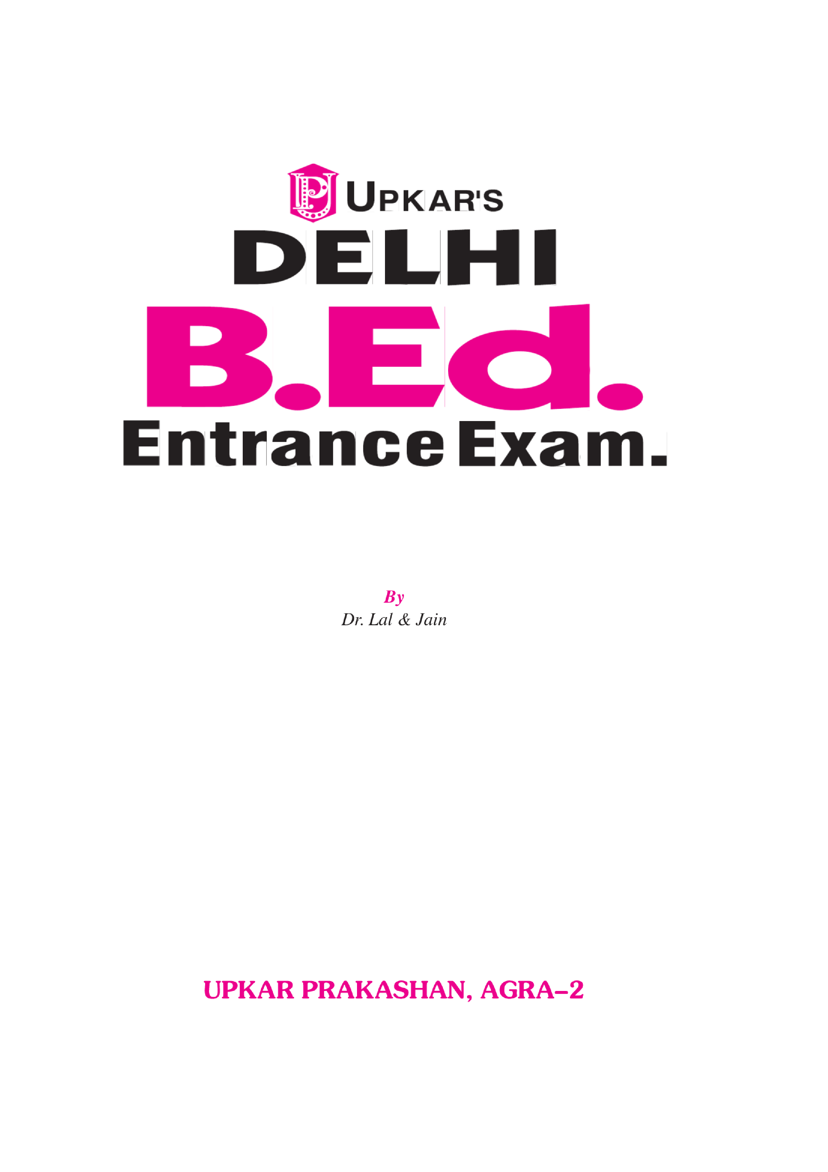 Delhi B.Ed. Entrance Exam - Page 2