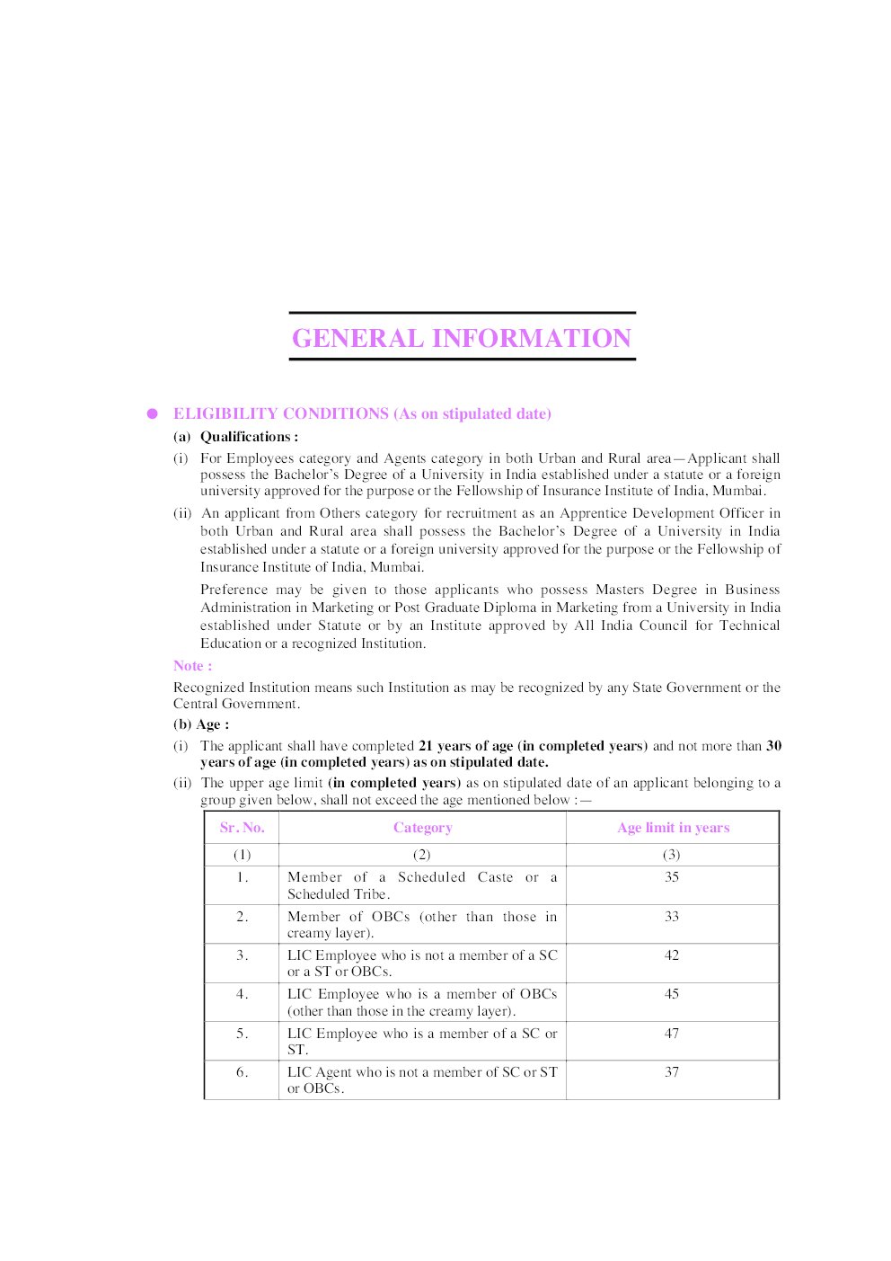 L.I.C. Apprentice Development Officers Recruitment Exam - Page 5
