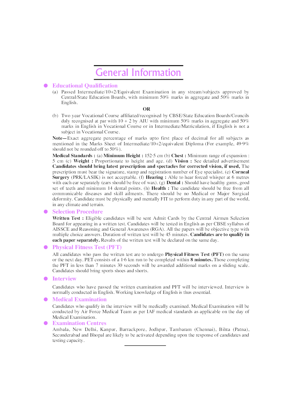 Indian Air Force Airman Selection Test Group Y Trades - Page 5