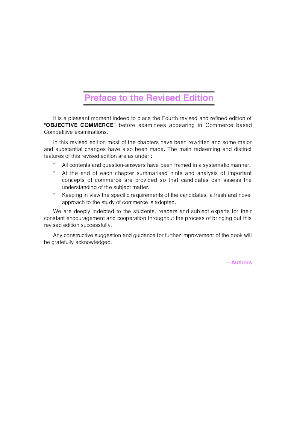 Objective Commerce For CA, ICWA, CS, MBA, M.Com. Etc - Page 5