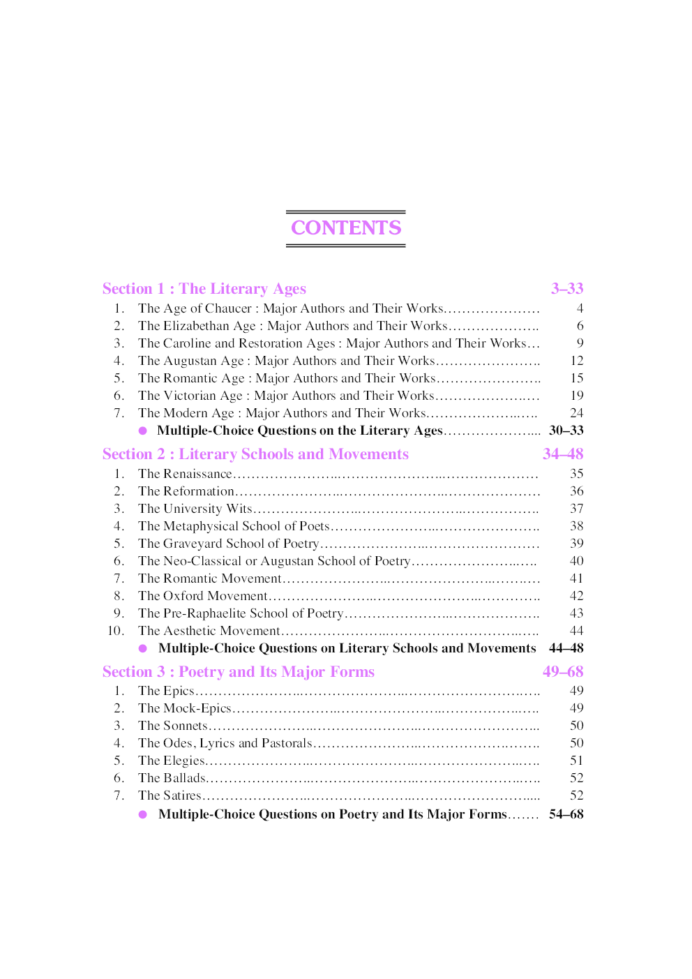An Objective History of English Literature (Through Multiple-Choice Questions) - Page 5