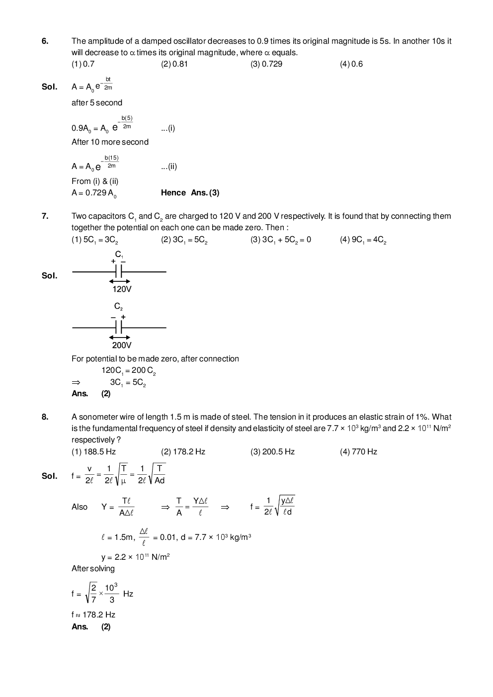 JEE MAIN Previous Year Solved Question Papers 2013 - Page 5