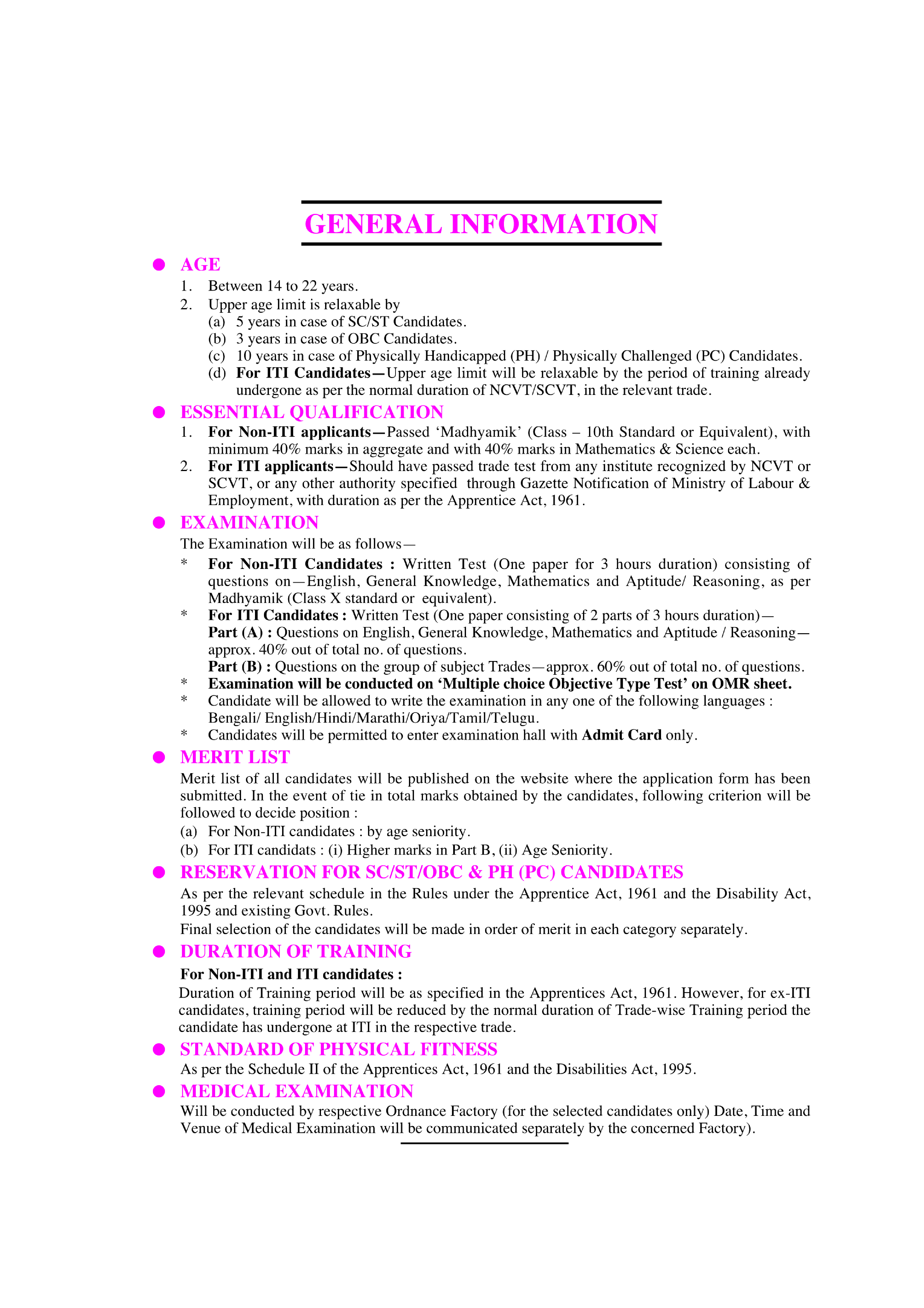 Ordnance Factori Board Ordnance and Ordnance Equipment Factories Trade Apprentices Traning Selection Test - Page 5