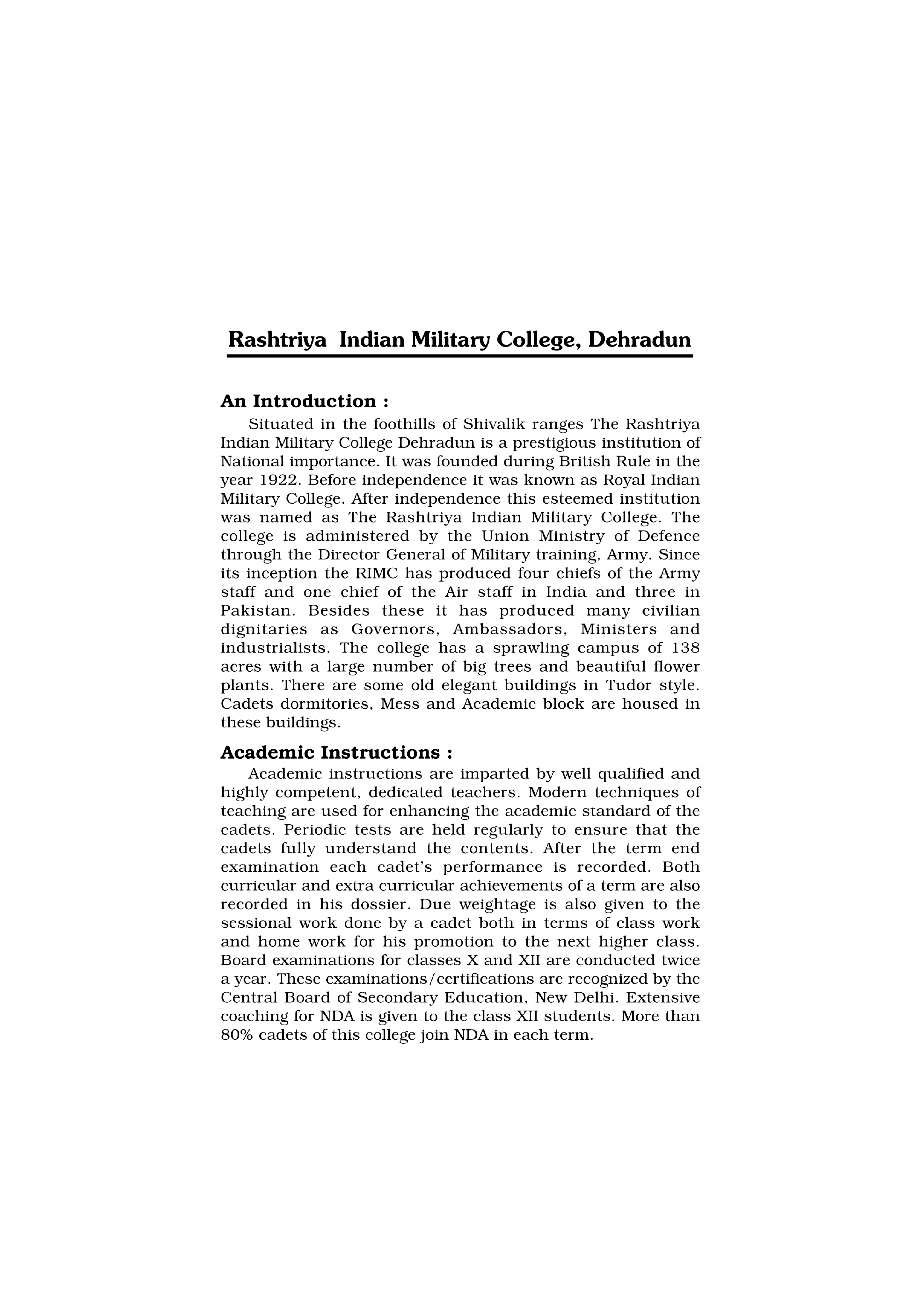 Rashtriya Indian Military College Entrance Examination - Page 5