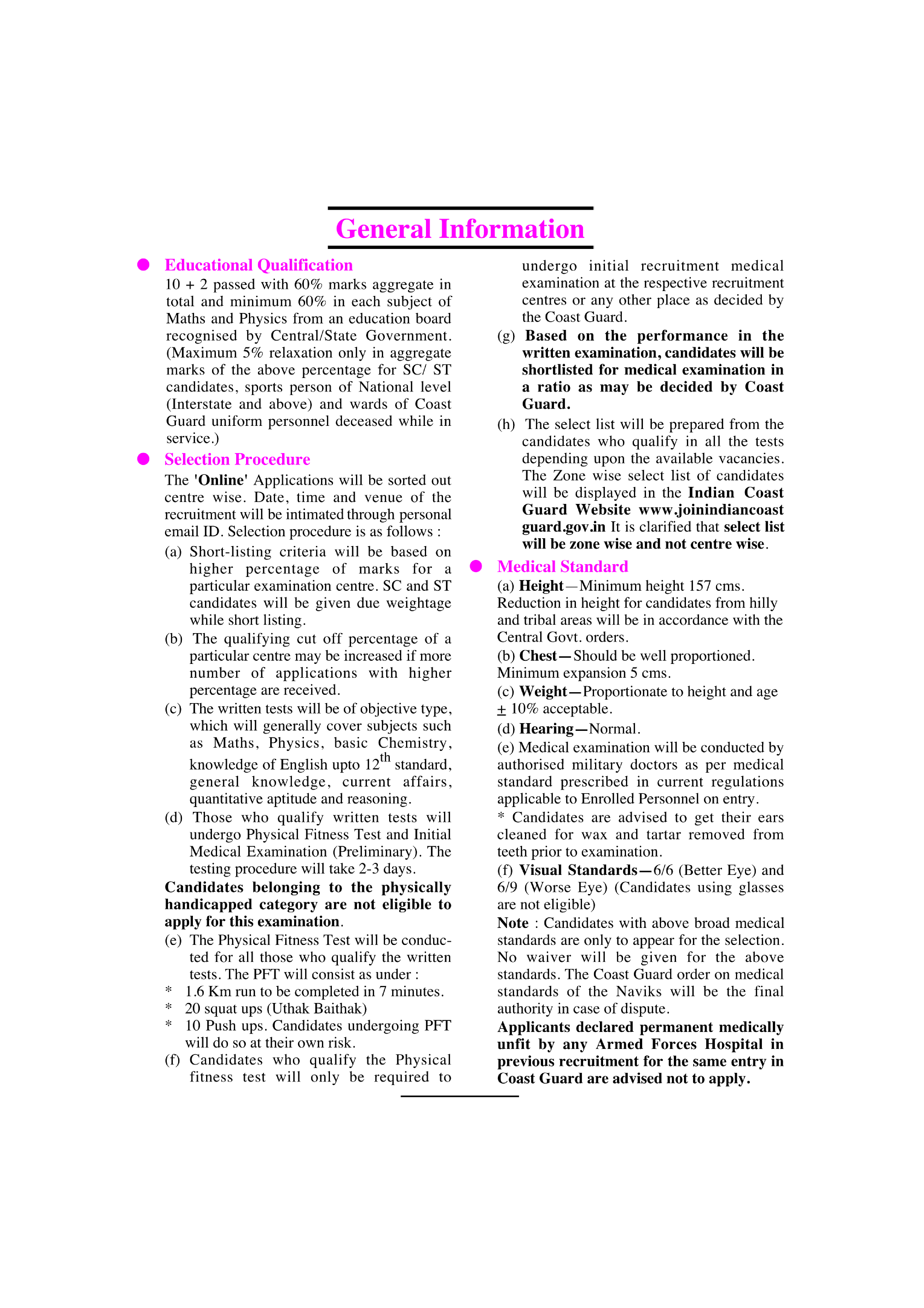 Indian Coast Guard Navik Recruitment Exam. (General Duty) - Page 5