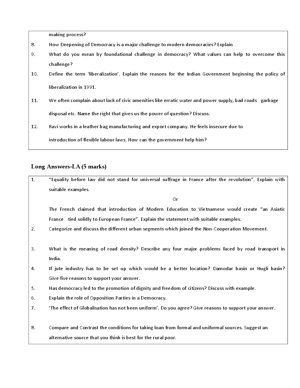 CBSE SOLVED QUESTION PAPERS FOR CLASS 10 SOCIAL SCIENCE TERM 2 2010-2015 - Page 3