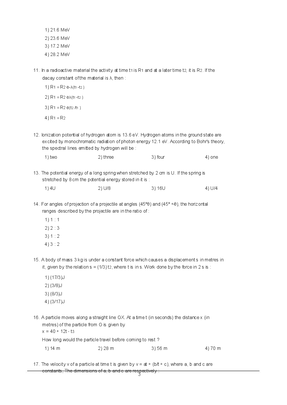 AIPMT Previous Year Solved Question Papers I 2006 - Page 5