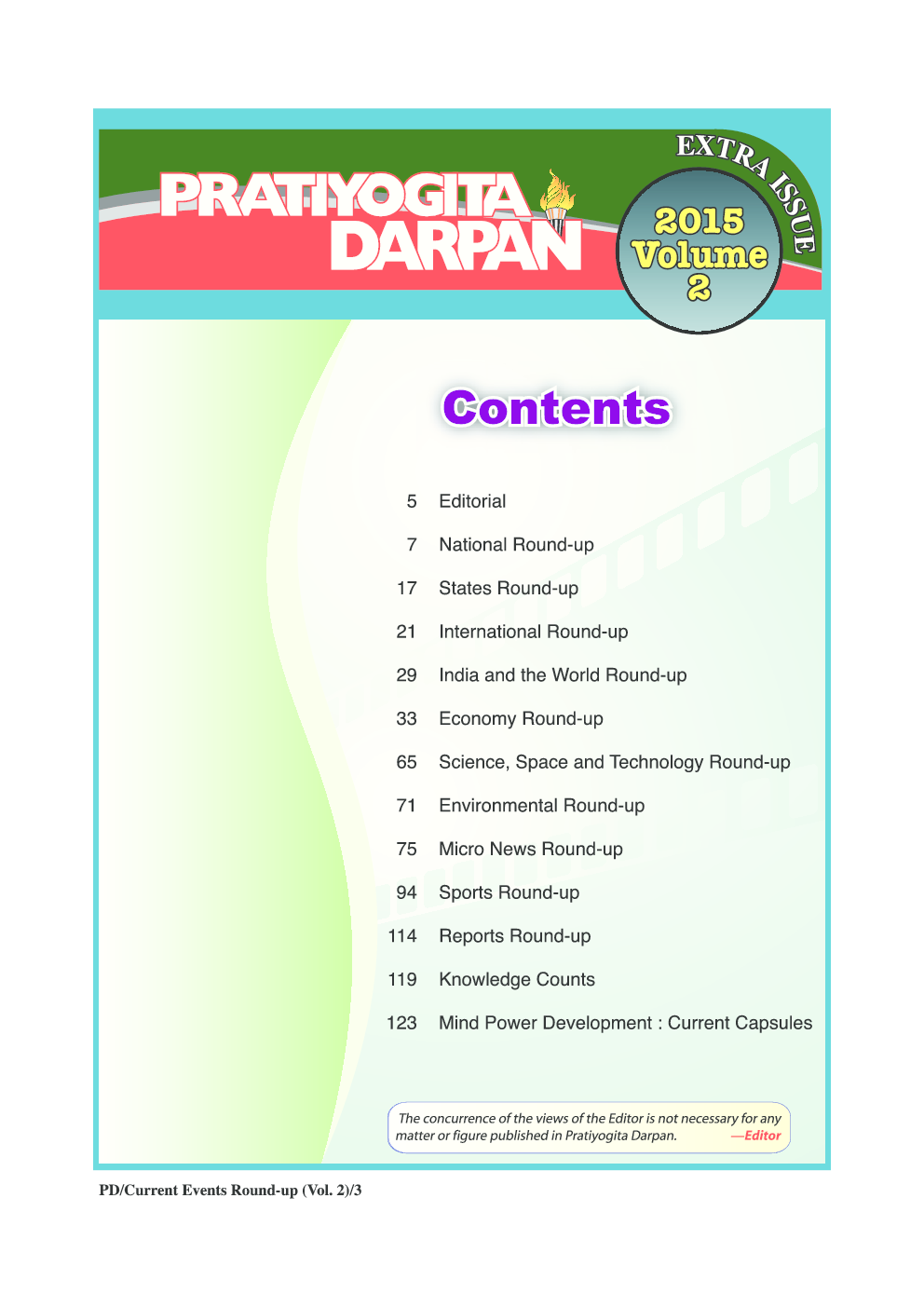 Pratiyogita Darpan Current Events Round Up Volume I - Page 3