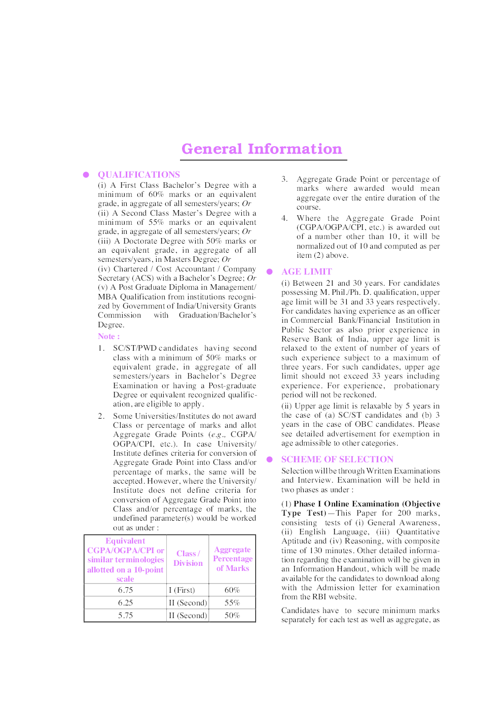 Reserve Bank of India Officers Grade B Examination - Page 5