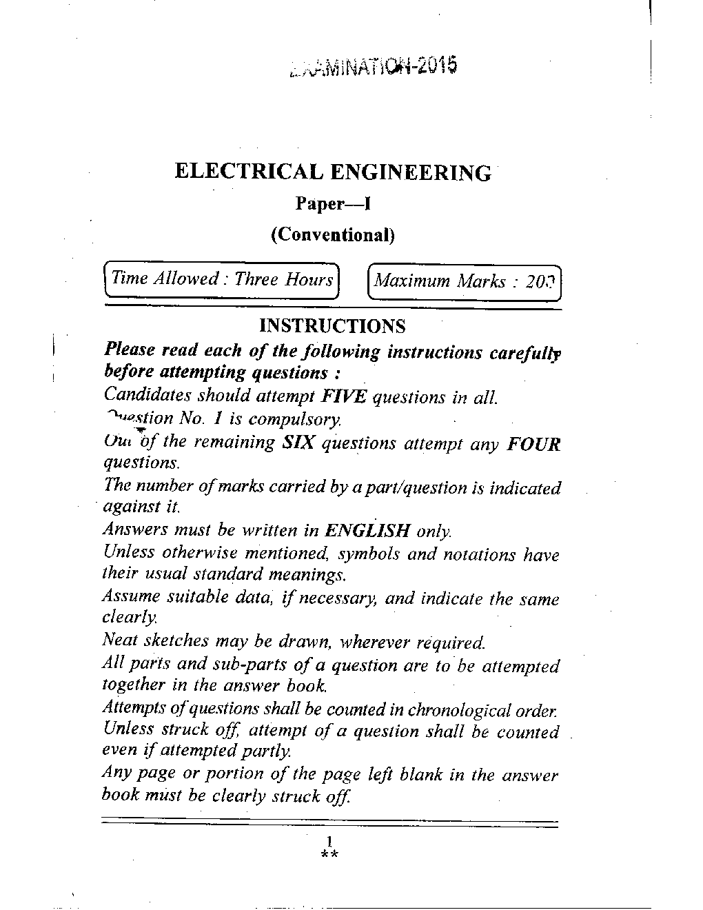 IES Unsolved Conventional Papers For Electrical  Engineering  2005-2015 - Page 2