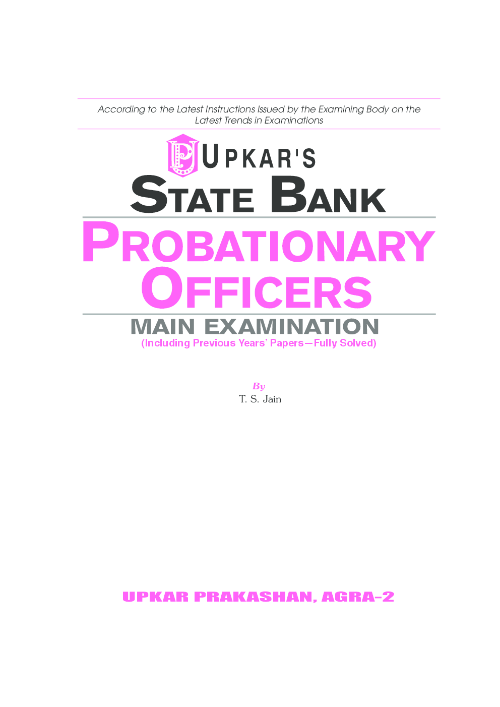 State Bank Probationary Officers Main Examination - Page 2