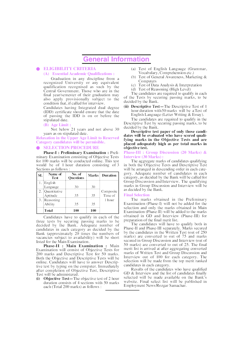 State Bank Probationary Officers Main Examination - Page 5