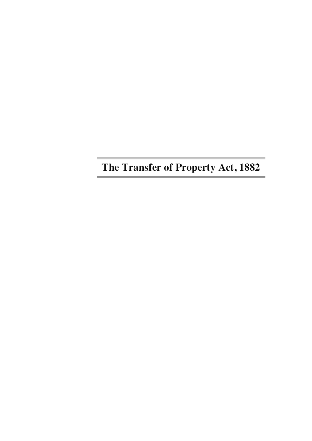 Law Series 4 Transfer of Property Act, 1882 - Page 5