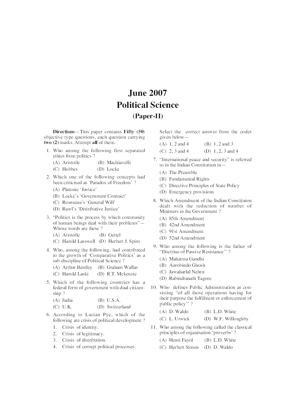 UGC NET/JRF Exam. Solved Papers Political Science - Page 5