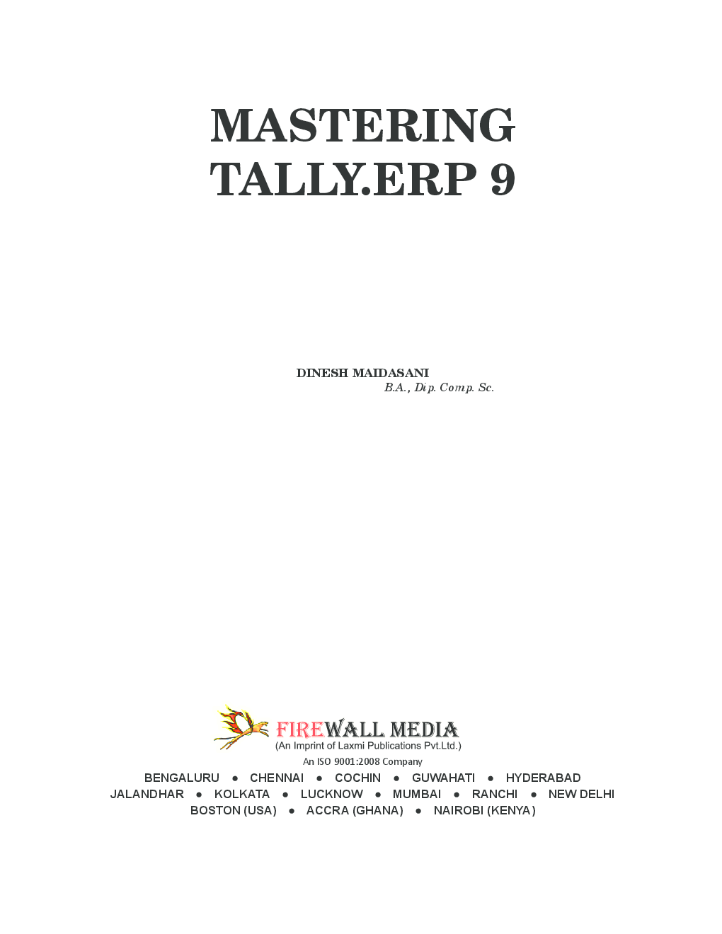 Mastering Tally.ERP 9 - Page 3