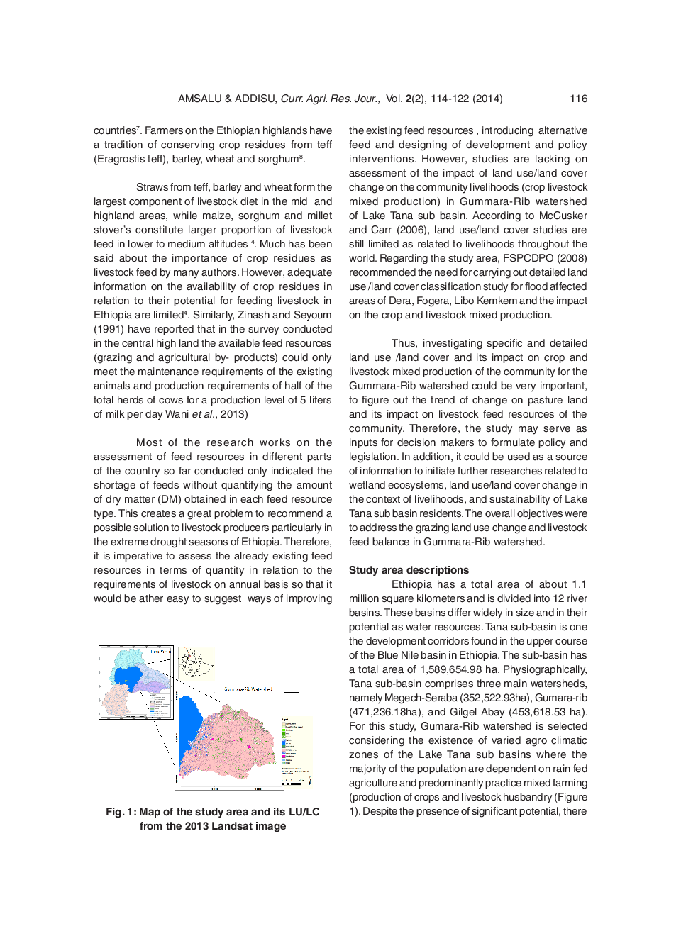 Assessment Of Grazing Land And Livestock Feed Balance In Gummara-Rib Watershed, Ethiopia - Page 4