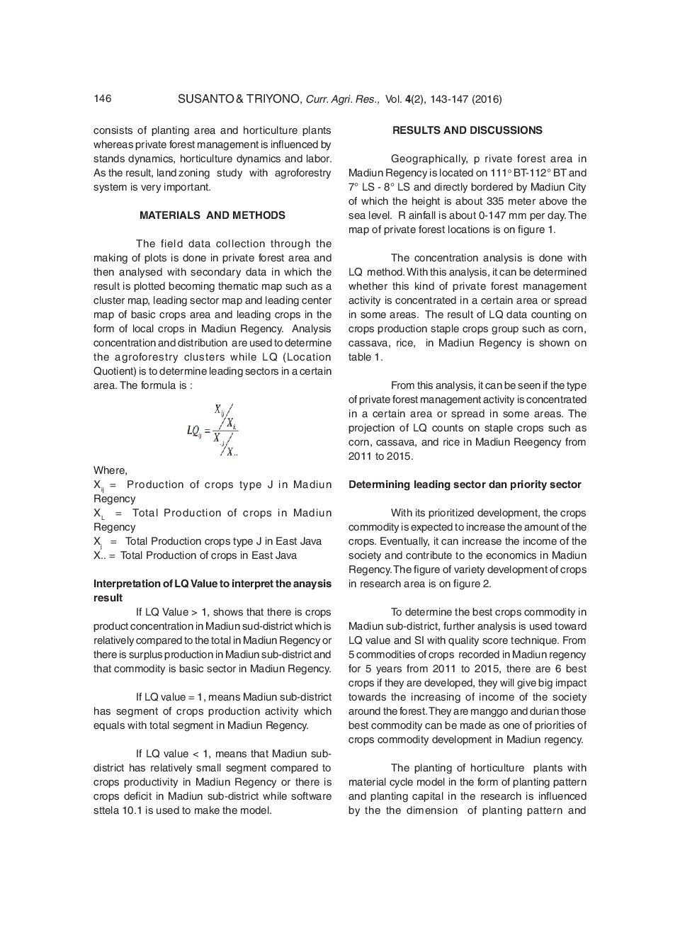Cluster Model Of Agroforestry Land Use To Support Food Sustainability - Page 5