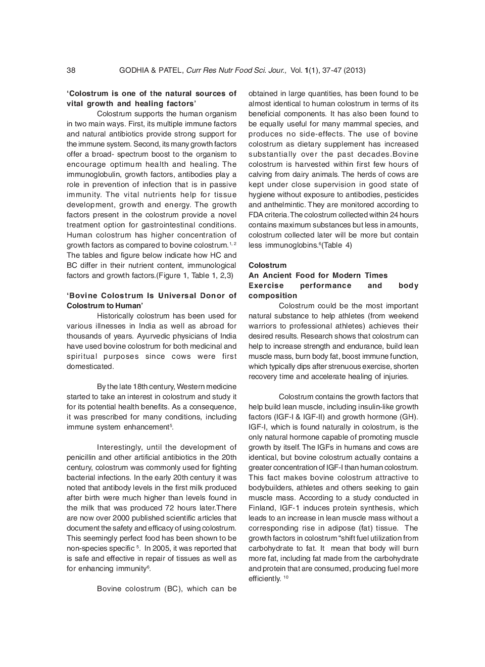 Colostrum - Its Composition, Benefits As A Nutraceutical : A Review - Page 3