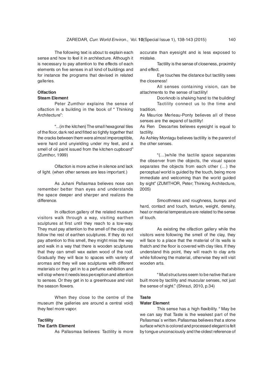 Considering The Five Senses In Architecture - Page 4