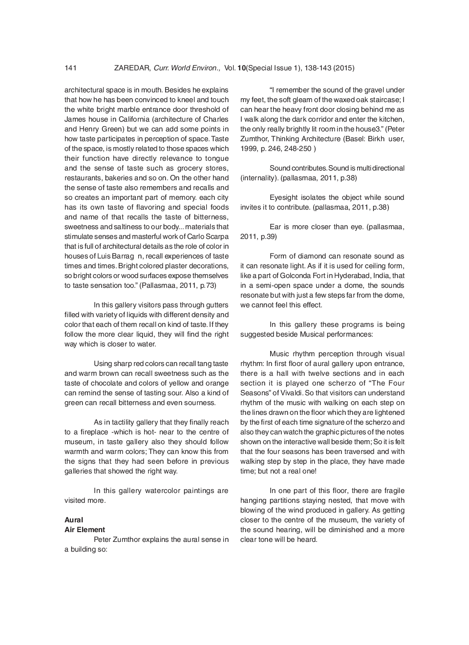 Considering The Five Senses In Architecture - Page 5