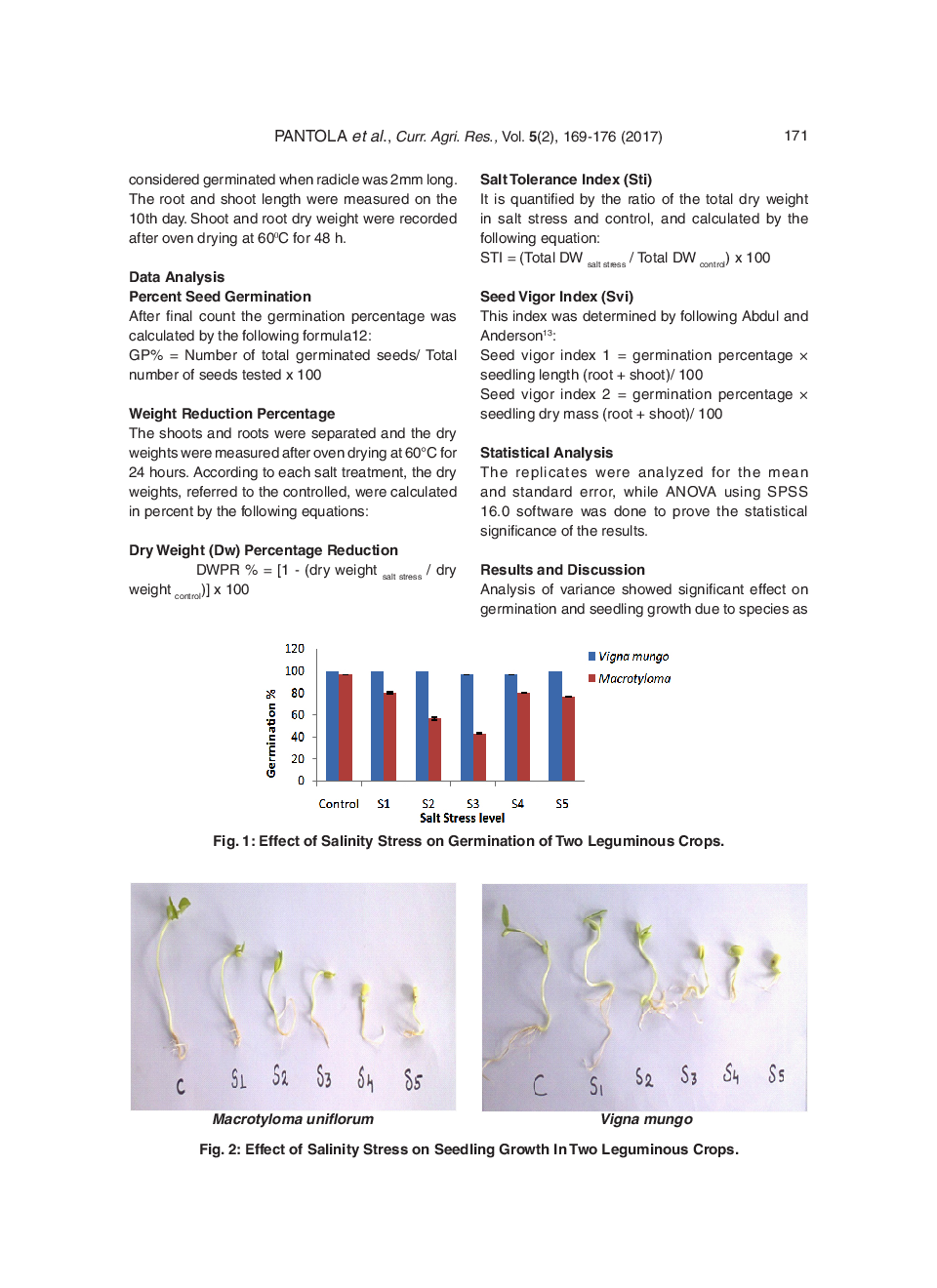 Effects Of NaCl On Germination And Seedling Growth In Macrotyloma Uniflorum And Vigna Mungo - Page 4