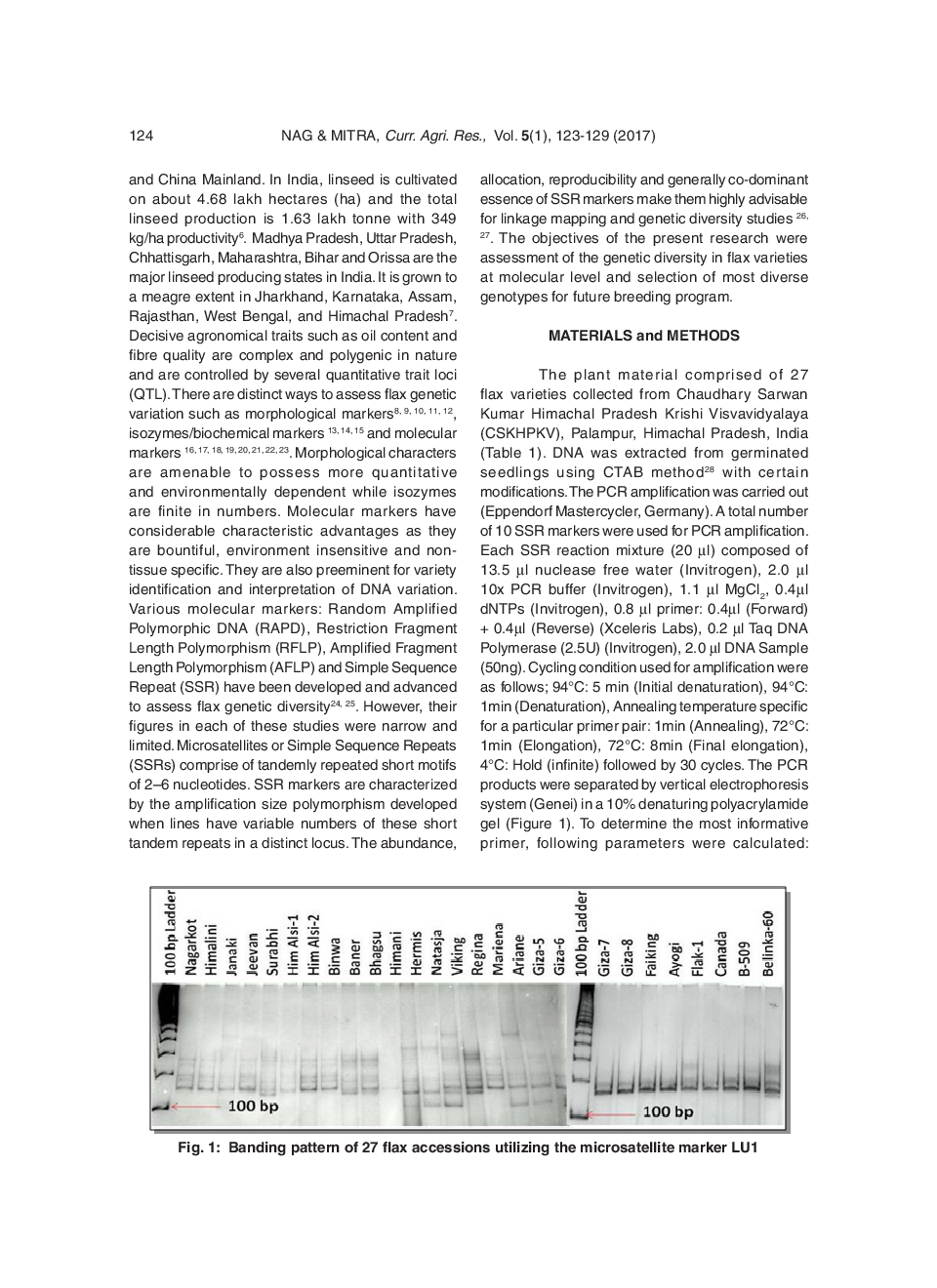 Genetic Divergence Of Flax Genotypes (Linum usitatissimum L.) Utilizing Microsatellite Markers - Page 3