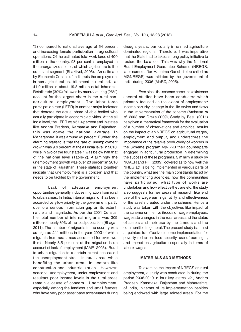 Impact of National Rural Employment Guarantee Scheme in India on Rural Poverty and Food Security - Page 3