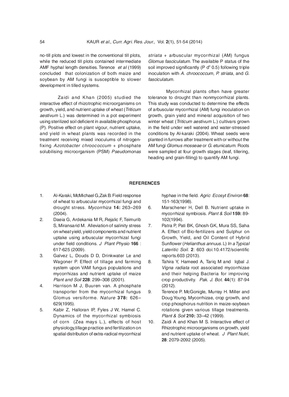 Influence Of Different Types Mycorrhizal Fungi On Crop Productivity - Page 5