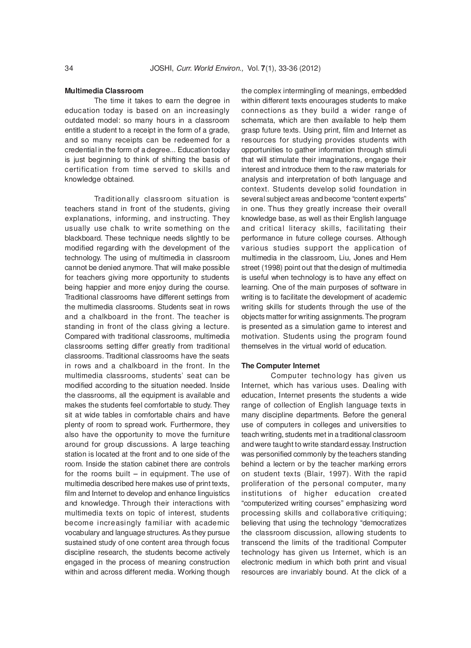 Multimedia: A Technique In Teaching Process In The Classrooms - Page 3