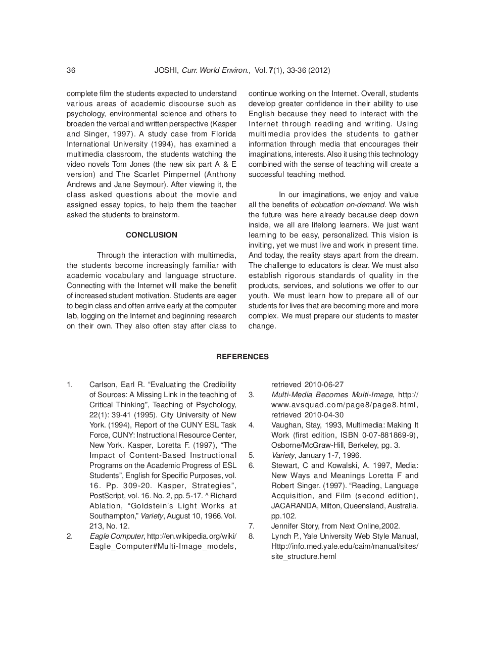 Multimedia: A Technique In Teaching Process In The Classrooms - Page 5