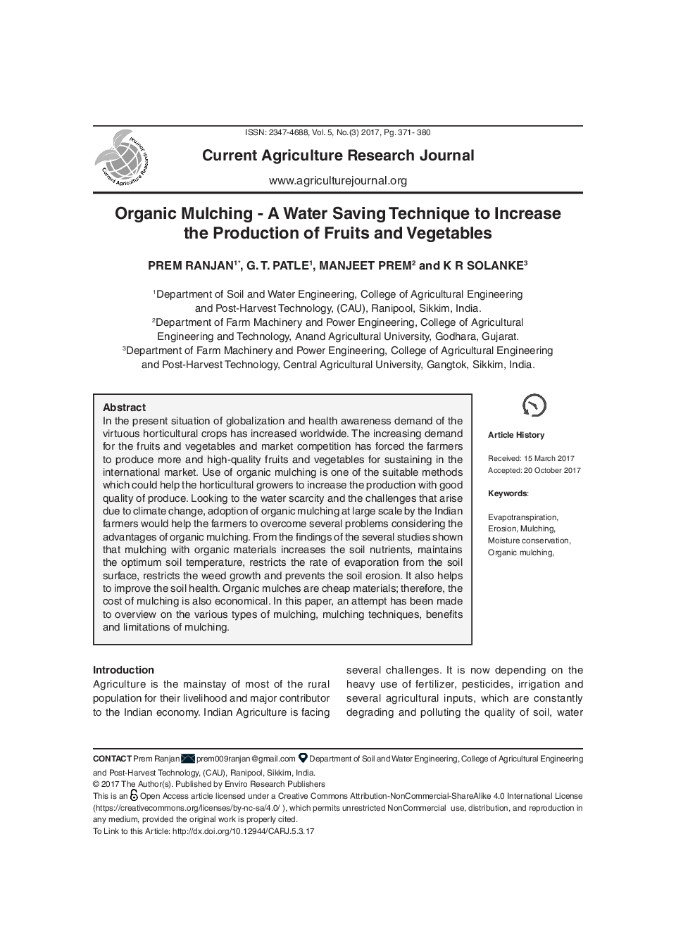 Organic Mulching - A Water Saving Technique To Increase The Production Of Fruits And Vegetables - Page 2