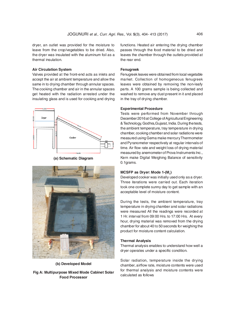 Performance Evaluation Of Multi-Purpose Mixed-Mode Cabinet Solar Food Processor(MCSFP) - Page 4
