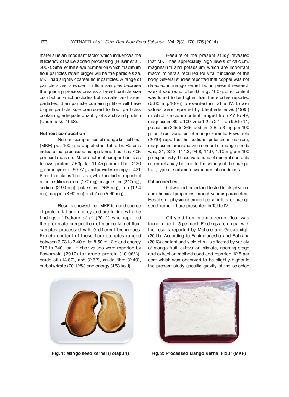 Processing And Nutritive Value Of Mango Seed Kernel Flour - Page 5