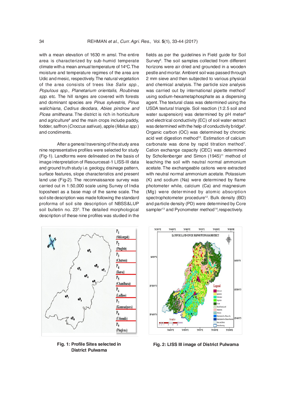 Taxonomical Classification Of Arable Lands In The District Pulwama Of Kashmir, India - Page 3