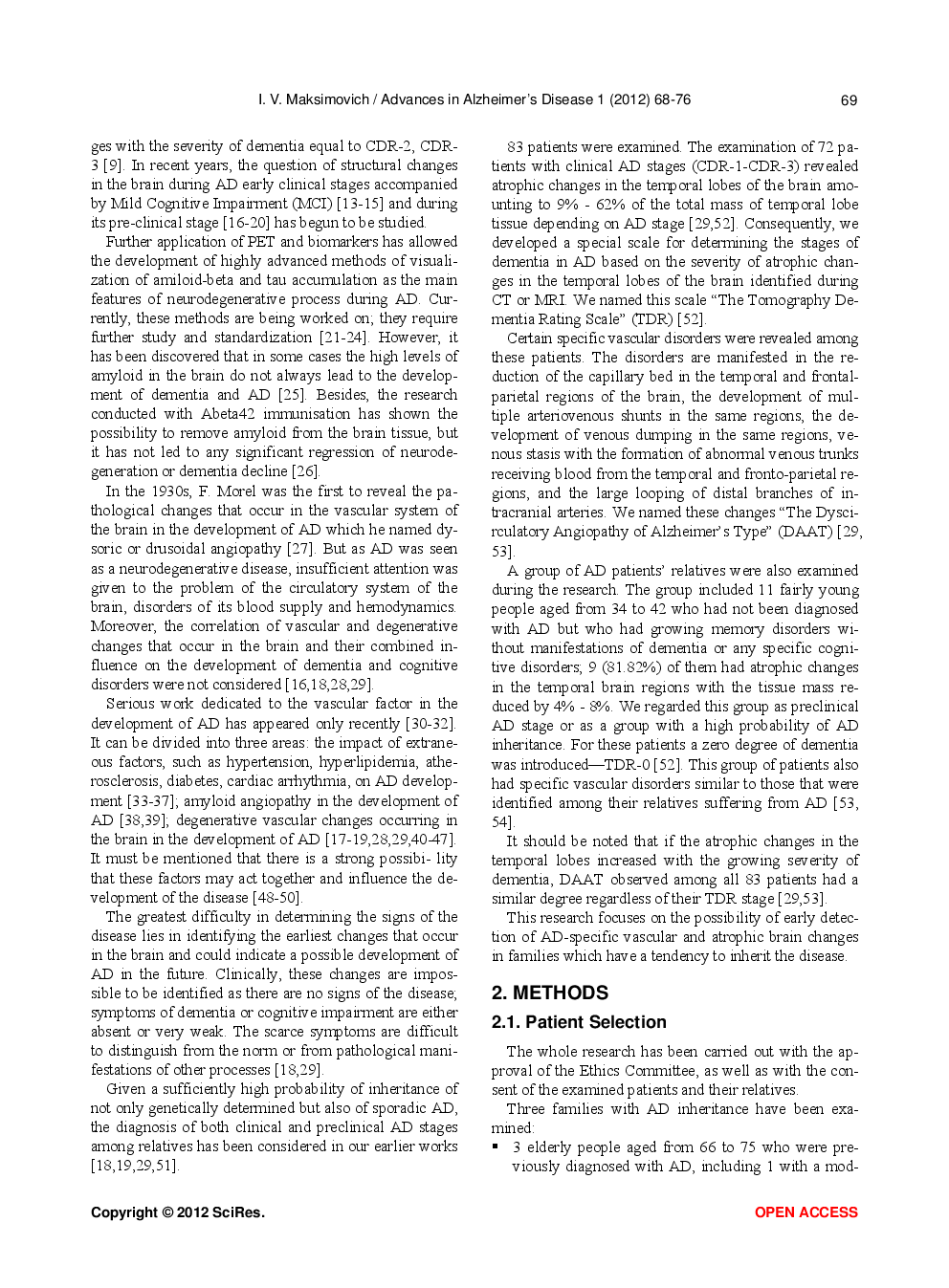 Certain New Aspects Of Etiology And Pathogenesis Of Alzheimer’s Disease - Page 3