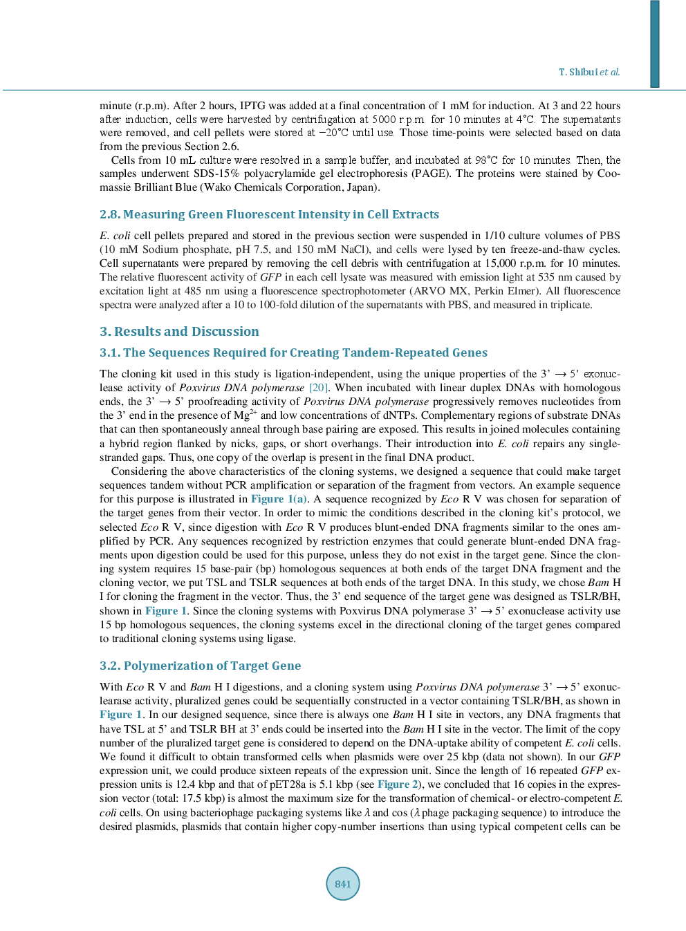 A New Tandem Gene Construction Method Involving A Cloning System Using Poxvirus DNA Polymerase, And Its Application To Gene Expression - Page 5