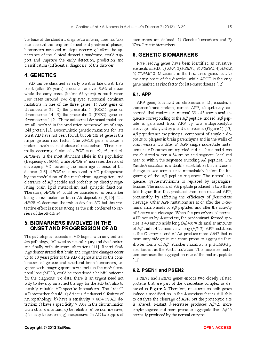 Biomarkers For The Early Diagnosis Of Alzheimer’s Disease: The Challenge Of XXI Century - Page 4