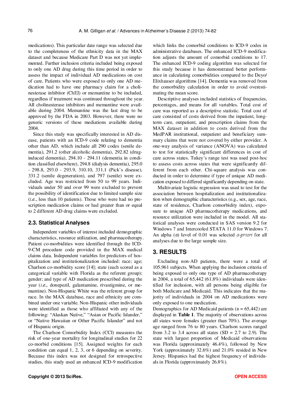 Predictors Of Hospitalization And Institutionalization In Medicaid Patient Populations With Alzheimer’s Disease - Page 4