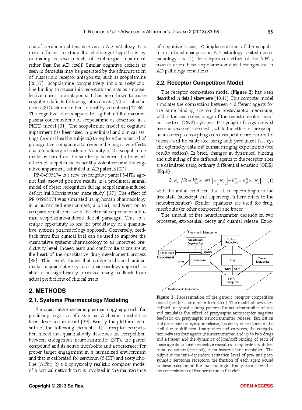 Systems Pharmacology Modeling in Neuroscience: Prediction And Outcome Of PF-04995274, A 5-HT4 Partial Agonist, In A Clinical Scopolamine Impairment Trial - Page 4
