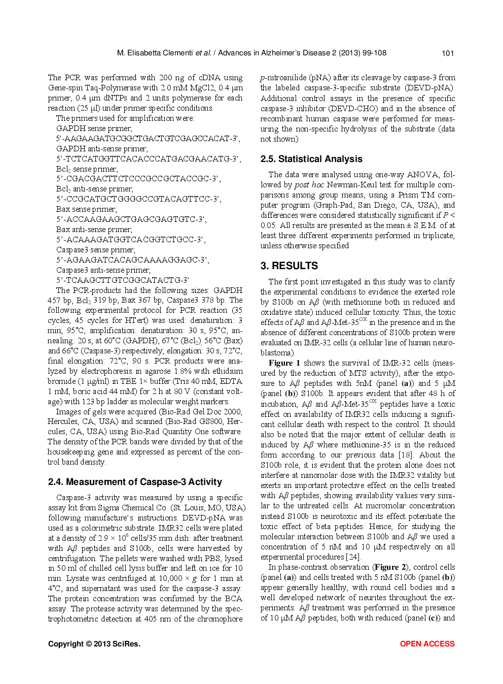 S100b Protects IMR-32 Cells Against Ab(1-42) Induced Neurotoxicity Via Modulation Of Apoptotic Genes Expression - Page 4