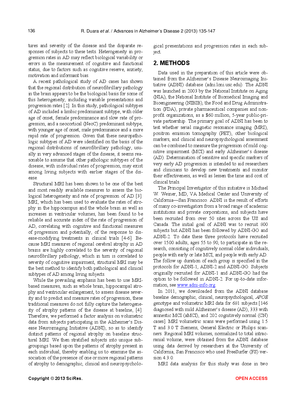 Regional Patterns Of Atrophy On MRI In Alzheimer’s Disease: Neuropsychological Features And Progression Rates In The ADNI Cohort - Page 3