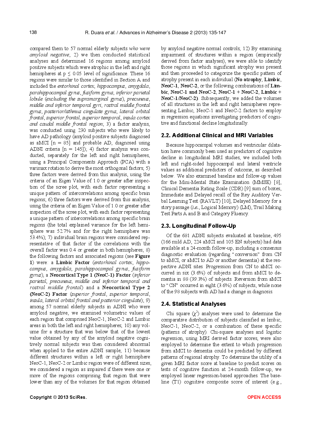 Regional Patterns Of Atrophy On MRI In Alzheimer’s Disease: Neuropsychological Features And Progression Rates In The ADNI Cohort - Page 5