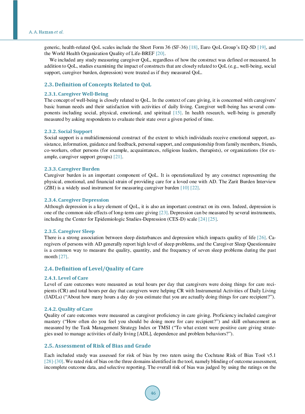 Association Between Caregiver Quality Of Life And The Care Provided To Persons With Alzheimer’s Disease: Systematic Review - Page 4